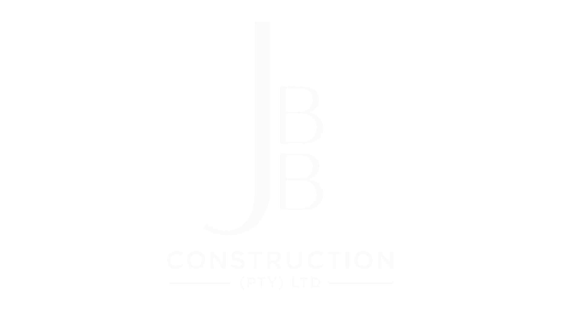 JBB Construction Logo white